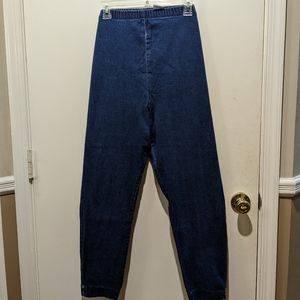 Women's L. A. Blues stretch jeans jeggings. Size 26/28. Pull-on elastic waist.